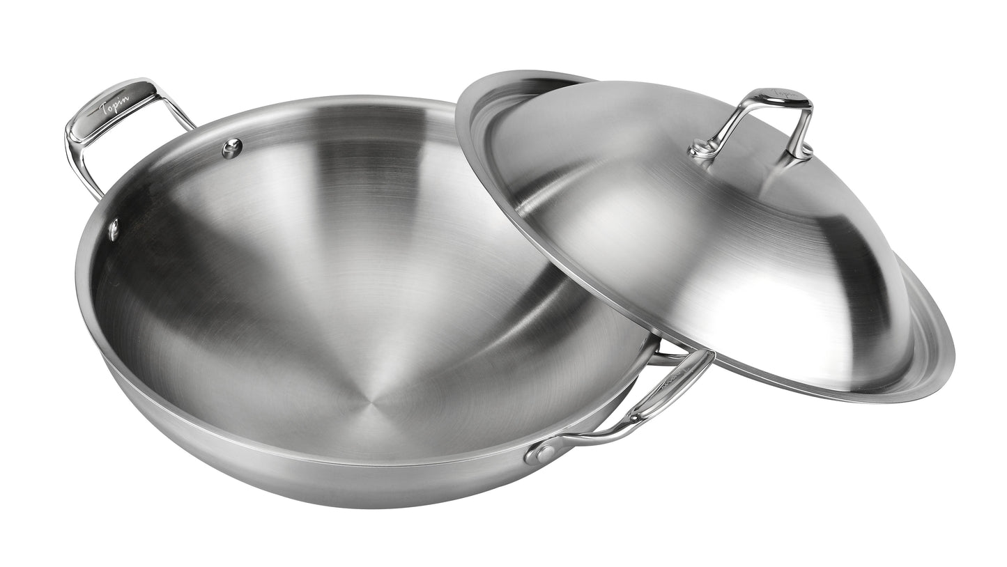 physical non-stick without coating wok TP20177002 & TP20147002 & TP20147004