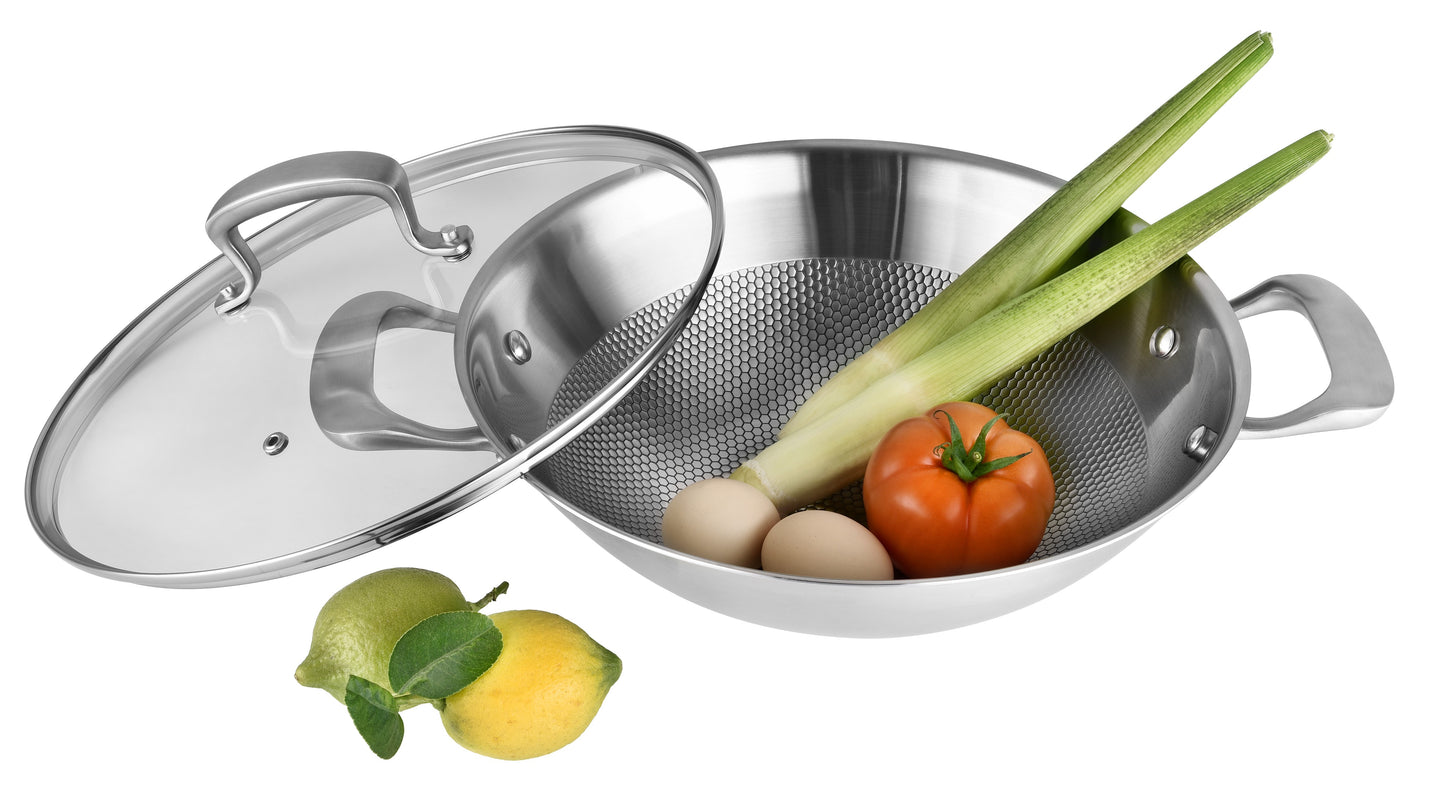 physical non-stick without coating wok TP20177002 & TP20147002 & TP20147004